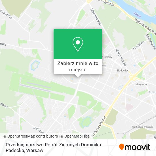 Mapa Przedsiębiorstwo Robót Ziemnych Dominika Radecka