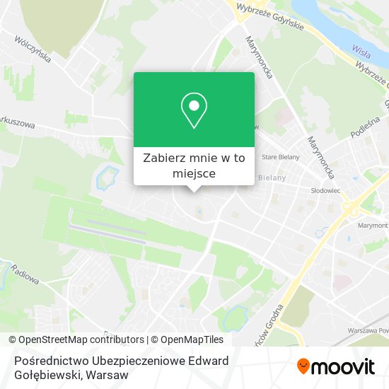 Mapa Pośrednictwo Ubezpieczeniowe Edward Gołębiewski