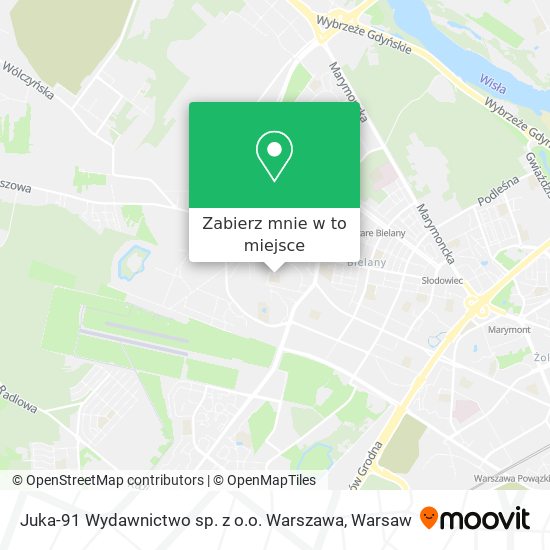 Mapa Juka-91 Wydawnictwo sp. z o.o. Warszawa