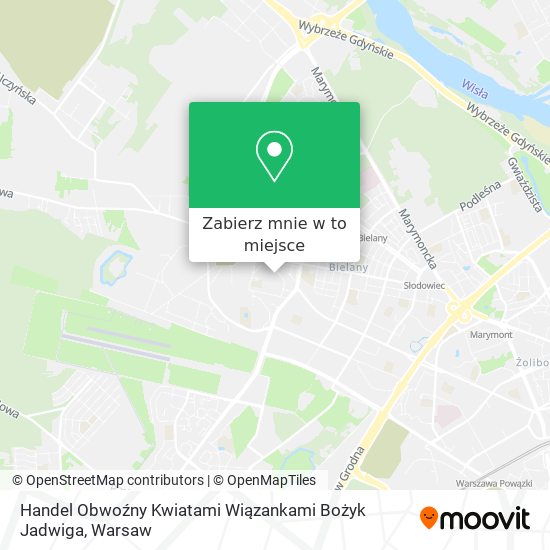 Mapa Handel Obwoźny Kwiatami Wiązankami Bożyk Jadwiga