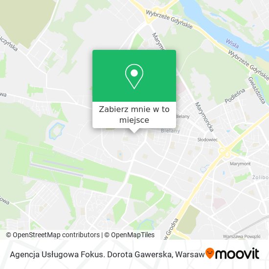 Mapa Agencja Usługowa Fokus. Dorota Gawerska