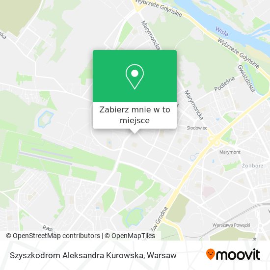 Mapa Szyszkodrom Aleksandra Kurowska