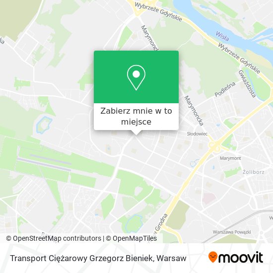 Mapa Transport Ciężarowy Grzegorz Bieniek