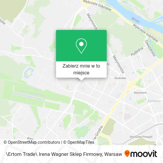 Mapa \Ertom Trade\ Irena Wagner Sklep Firmowy