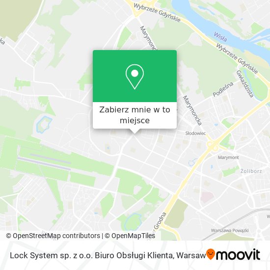 Mapa Lock System sp. z o.o. Biuro Obsługi Klienta