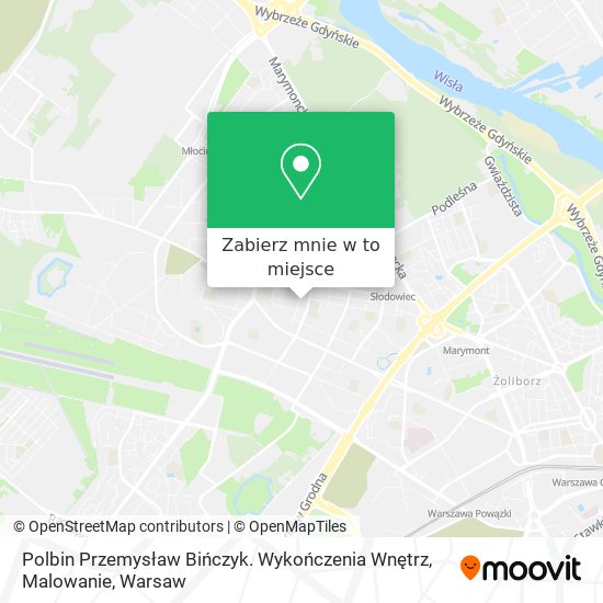 Mapa Polbin Przemysław Bińczyk. Wykończenia Wnętrz, Malowanie