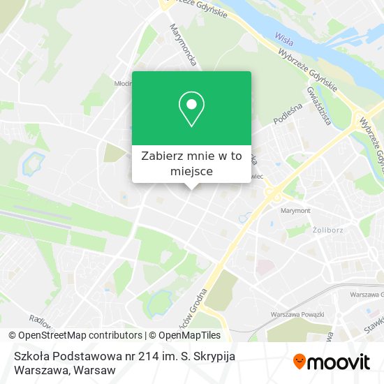 Mapa Szkoła Podstawowa nr 214 im. S. Skrypija Warszawa