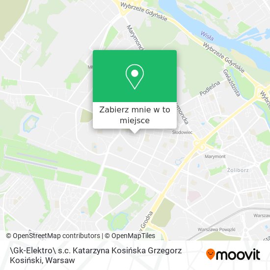 Mapa \Gk-Elektro\ s.c. Katarzyna Kosińska Grzegorz Kosiński