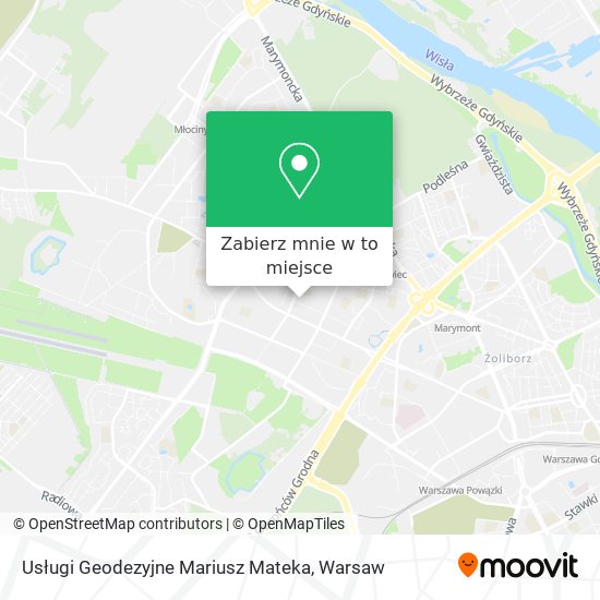 Mapa Usługi Geodezyjne Mariusz Mateka