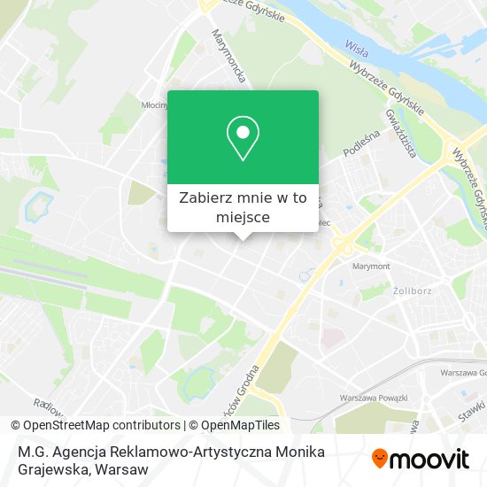 Mapa M.G. Agencja Reklamowo-Artystyczna Monika Grajewska