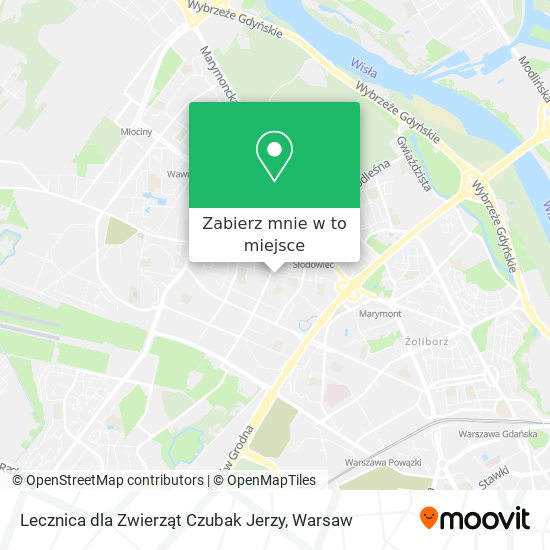 Mapa Lecznica dla Zwierząt Czubak Jerzy