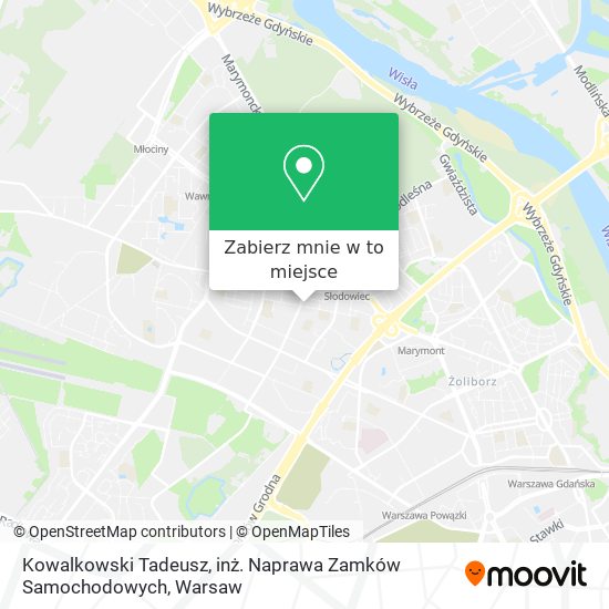 Mapa Kowalkowski Tadeusz, inż. Naprawa Zamków Samochodowych