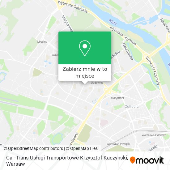 Mapa Car-Trans Usługi Transportowe Krzysztof Kaczyński