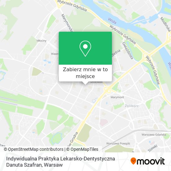 Mapa Indywidualna Praktyka Lekarsko-Dentystyczna Danuta Szafran