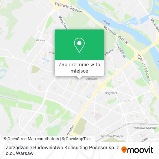 Mapa Zarządzanie Budownictwo Konsulting Posesor sp. z o.o.