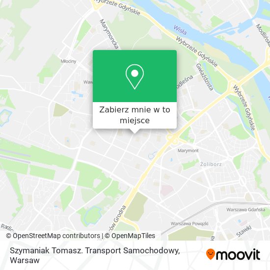 Mapa Szymaniak Tomasz. Transport Samochodowy