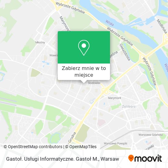 Mapa Gastoł. Usługi Informatyczne. Gastoł M.