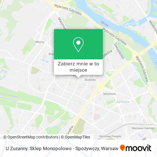 Mapa U Zuzanny. Sklep Monopolowo - Spożywczy