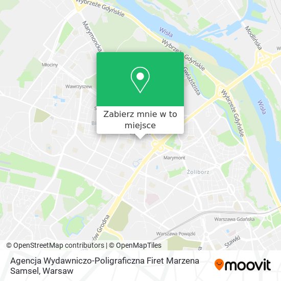 Mapa Agencja Wydawniczo-Poligraficzna Firet Marzena Samsel