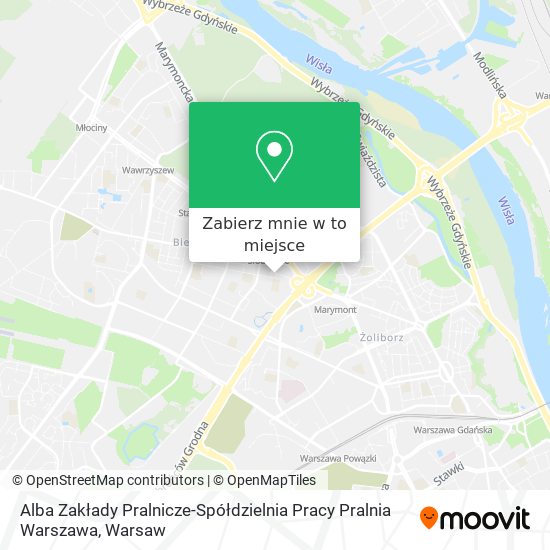 Mapa Alba Zakłady Pralnicze-Spółdzielnia Pracy Pralnia Warszawa