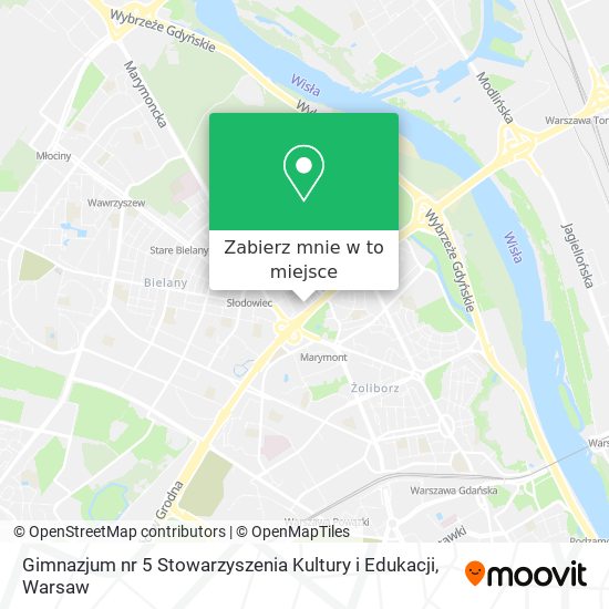 Mapa Gimnazjum nr 5 Stowarzyszenia Kultury i Edukacji