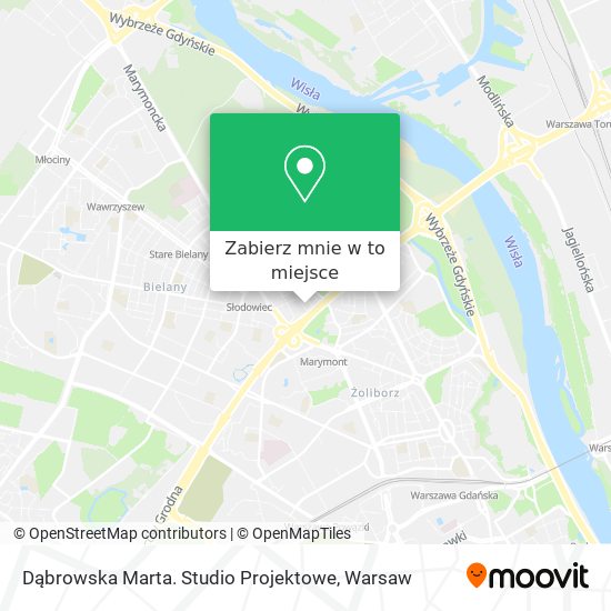 Mapa Dąbrowska Marta. Studio Projektowe