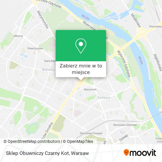 Mapa Sklep Obuwniczy Czarny Kot