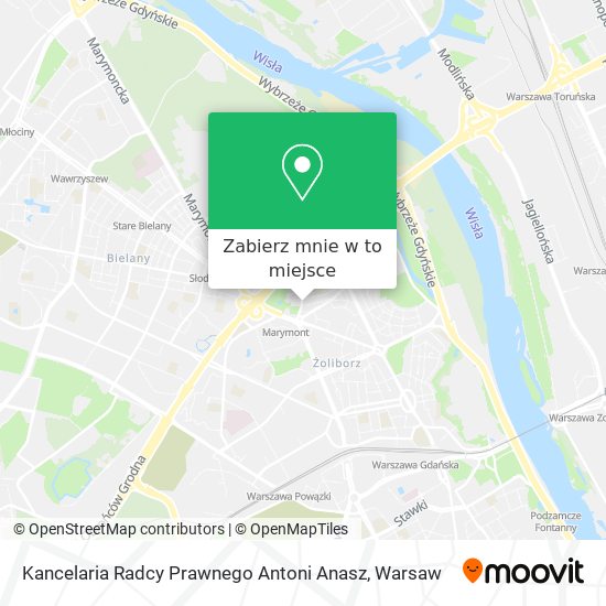 Mapa Kancelaria Radcy Prawnego Antoni Anasz