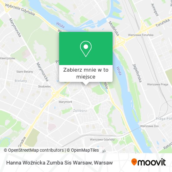 Mapa Hanna Woźnicka Zumba Sis Warsaw