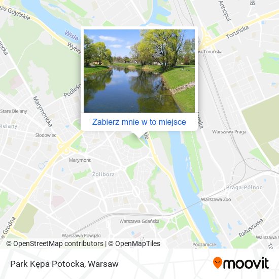 Mapa Park Kępa Potocka