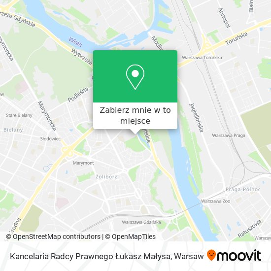 Mapa Kancelaria Radcy Prawnego Łukasz Małysa