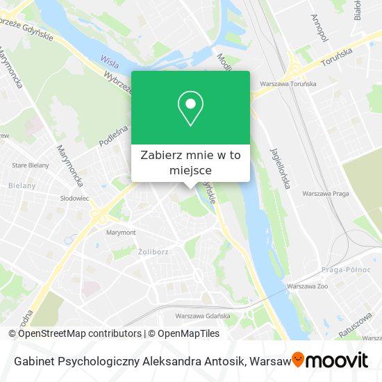 Mapa Gabinet Psychologiczny Aleksandra Antosik