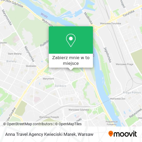 Mapa Anna Travel Agency Kwieciski Marek