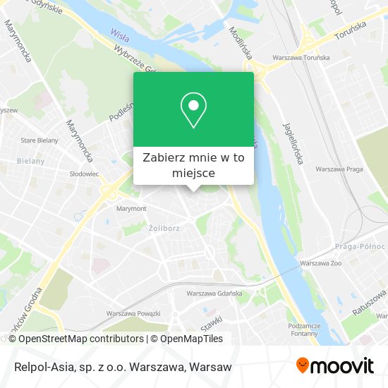 Mapa Relpol-Asia, sp. z o.o. Warszawa