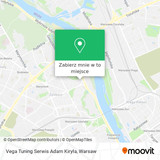 Mapa Vega Tuning Serwis Adam Kiryła