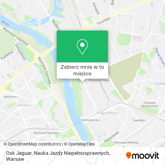 Mapa Osk Jaguar. Nauka Jazdy Niepełnosprawnych