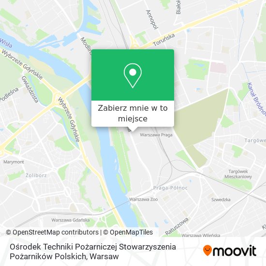 Mapa Ośrodek Techniki Pożarniczej Stowarzyszenia Pożarników Polskich