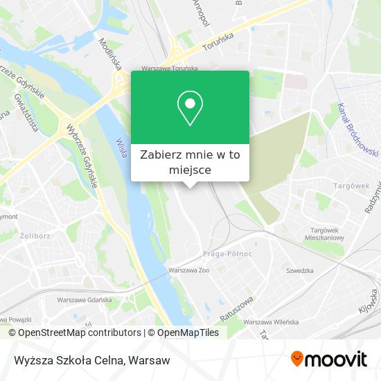 Mapa Wyższa Szkoła Celna