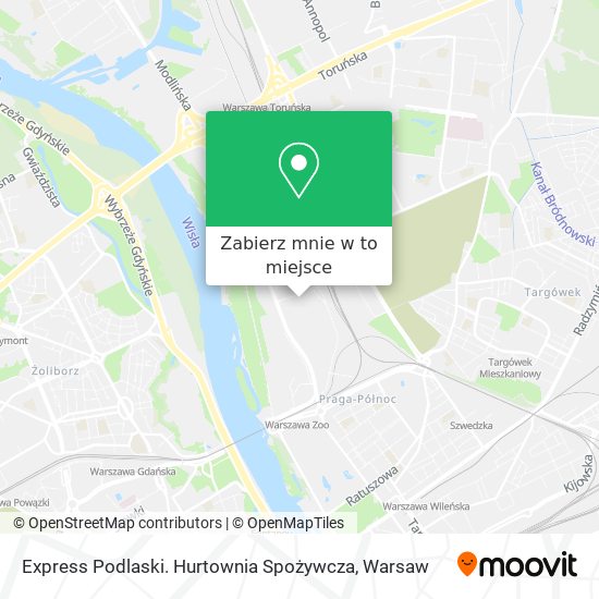 Mapa Express Podlaski. Hurtownia Spożywcza