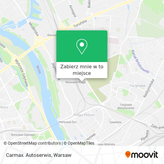 Mapa Carmax. Autoserwis