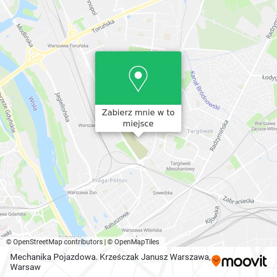 Mapa Mechanika Pojazdowa. Krześczak Janusz Warszawa