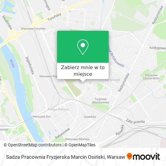 Mapa Sadza Pracownia Fryzjerska Marcin Osiński