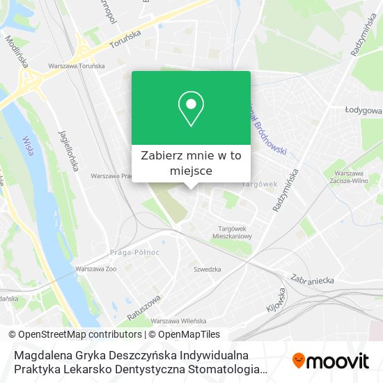 Mapa Magdalena Gryka Deszczyńska Indywidualna Praktyka Lekarsko Dentystyczna Stomatologia Dentalove