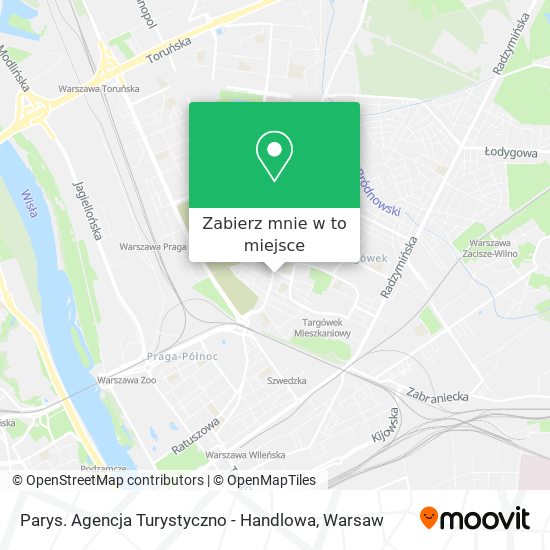 Mapa Parys. Agencja Turystyczno - Handlowa