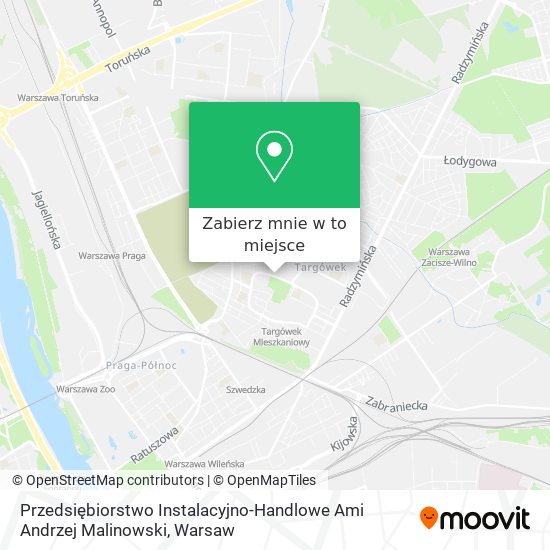 Mapa Przedsiębiorstwo Instalacyjno-Handlowe Ami Andrzej Malinowski