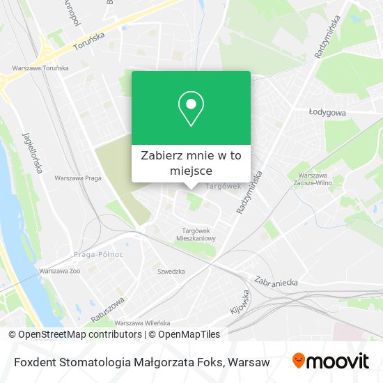 Mapa Foxdent Stomatologia Małgorzata Foks