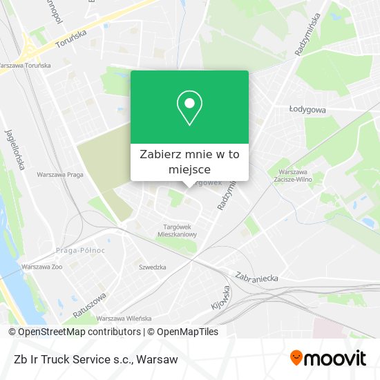 Mapa Zb Ir Truck Service s.c.