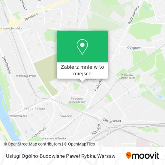 Mapa Usługi Ogólno-Budowlane Paweł Rybka