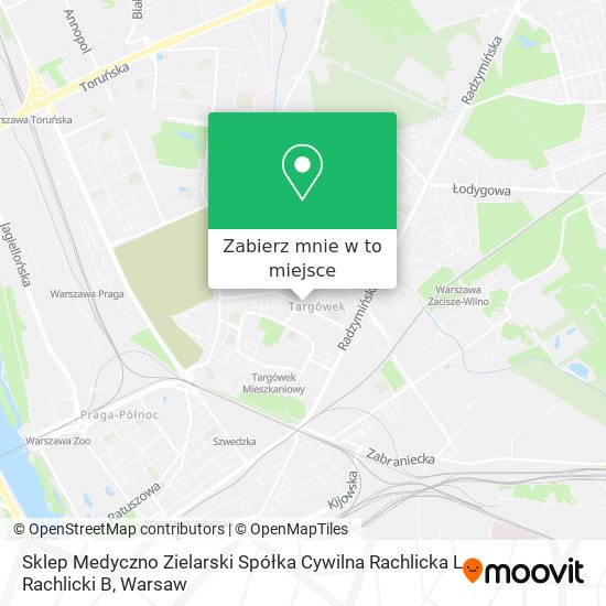 Mapa Sklep Medyczno Zielarski Spółka Cywilna Rachlicka L Rachlicki B