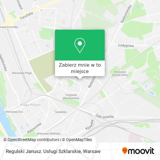 Mapa Regulski Janusz. Usługi Szklarskie